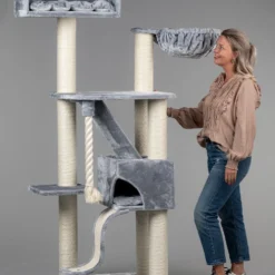 Krabpaal Kilimandjaro De Luxe Licht Grijs Voor Grote Katten