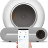 VINKIT Kattenbak Zelfreinigend – Automatische Kattenbak – Bedienen Via App – 65L