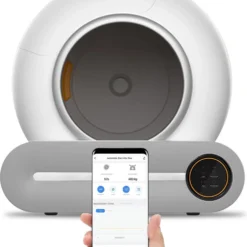 VINKIT Kattenbak Zelfreinigend – Automatische Kattenbak – Bedienen Via App – 65L