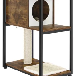 Cozy Living Krabpaal – Met Plank – Sisalpalen – Grot – Bruin