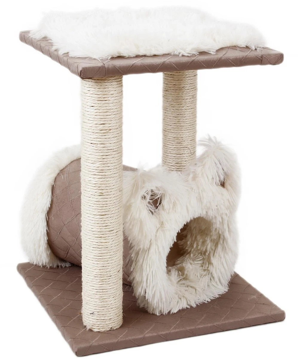 Nobleza Katten Krabpaal 40IZU β Kattenhuis β 40 X 40 X 49 Cm β Beige