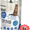 6x 5liter Duvo+ Premium Fijne Silica Kattenbakvulling – 0,5-1,5mm