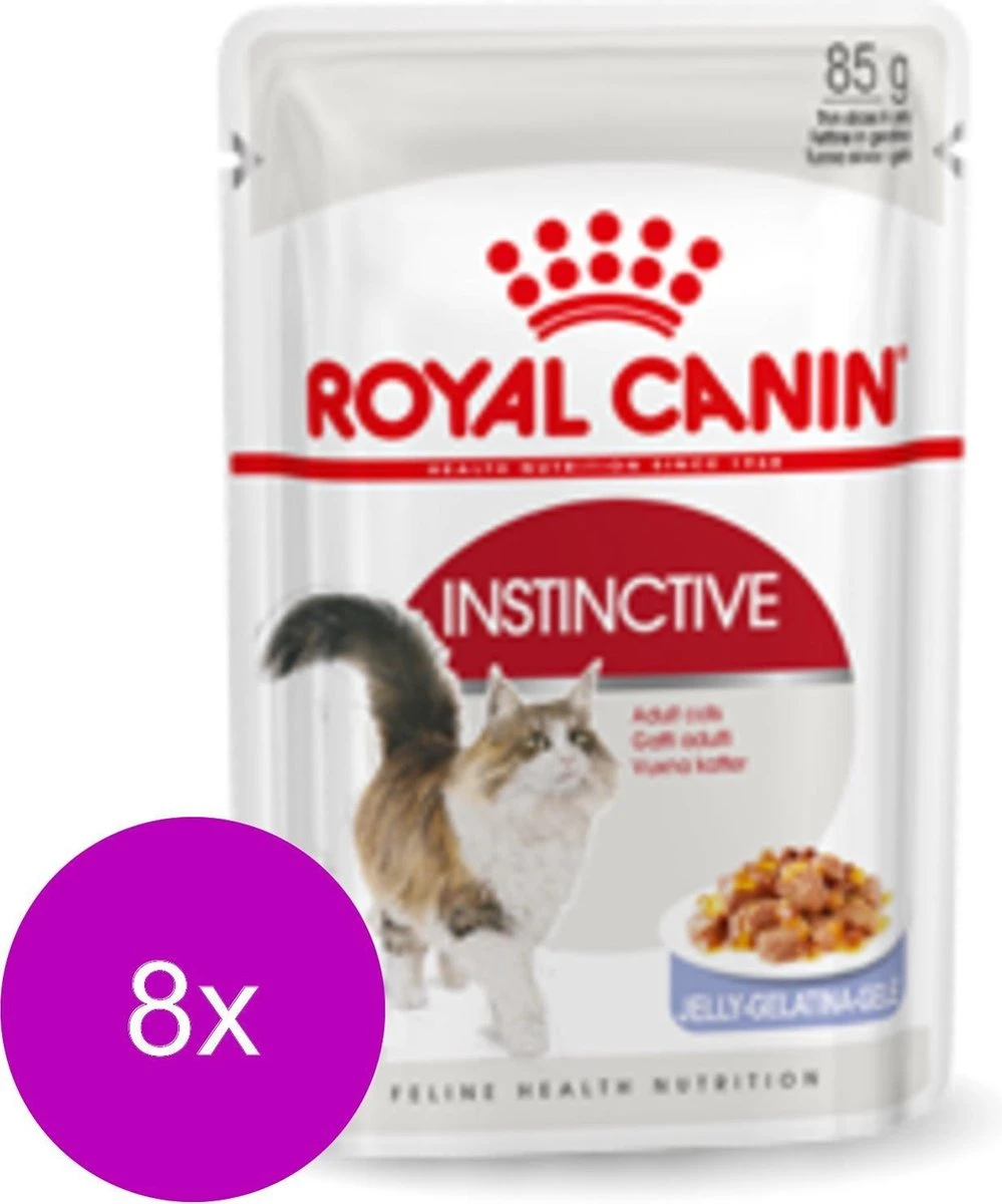 Royal Canin Fhn Adult Instinctive Mp Pouch β Kattenvoer β 8 X 12Γ85 G Jelly