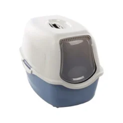 Flamingo Kattenbak Lexie – Blauw / Wit