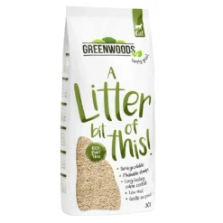 30L/12,9kg Plant Fibre Greenwoods Kattenbakvulling Klompvormend